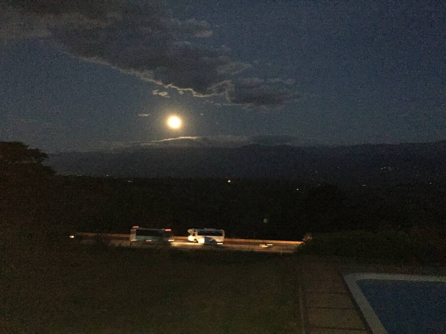 Moon rising