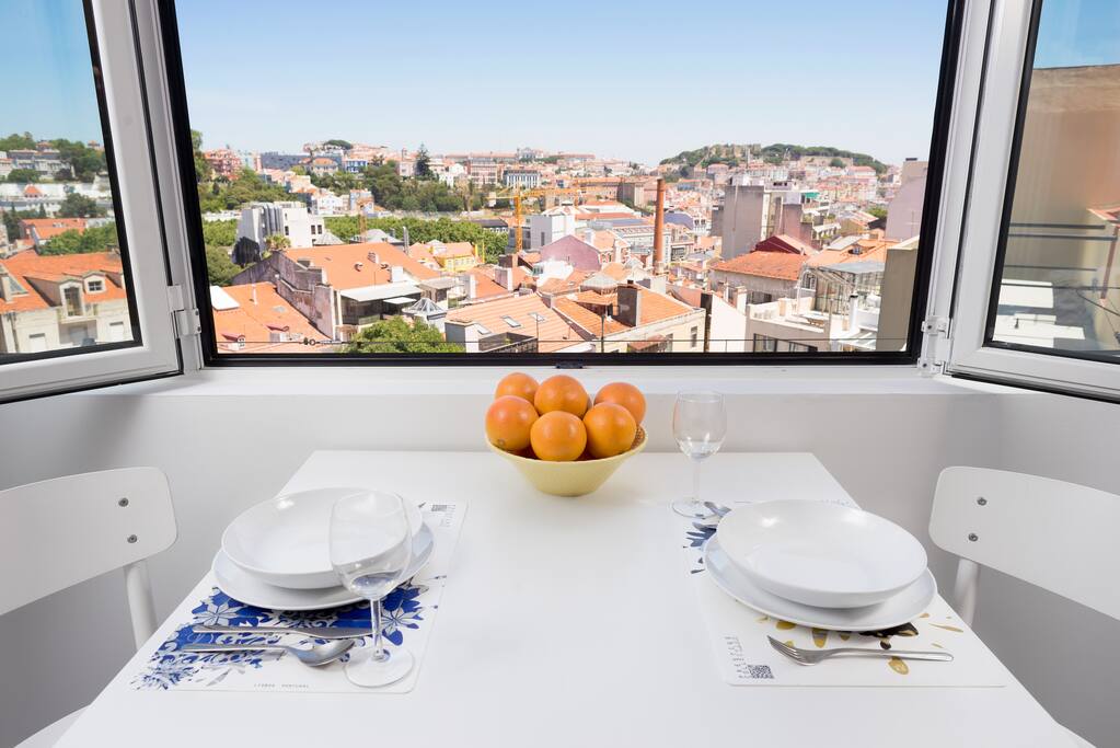 Lunch time view from the living room