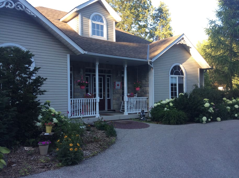 Driveway and front of host house