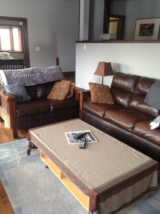 Bright welcome living room.