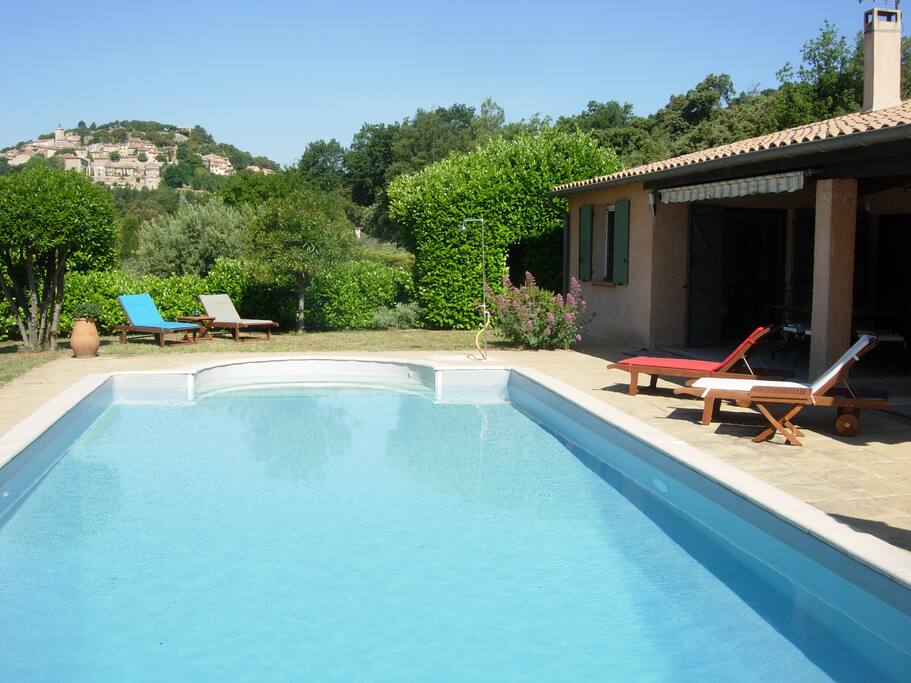 Grande piscine 5X10m avec vue sur Moissac-Bellevue
