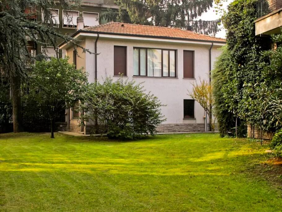 The house from the private garden