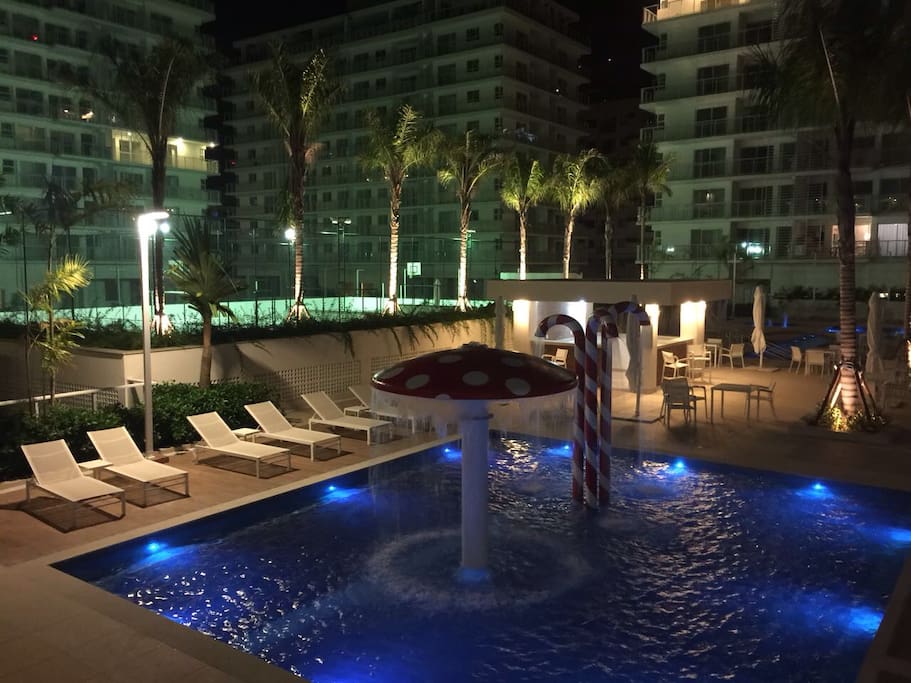 Área da piscina