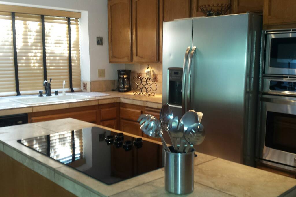 Kitchen with Ceramic Cooktop and Modern Appliances