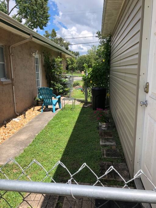 Your private outdoor space fenced