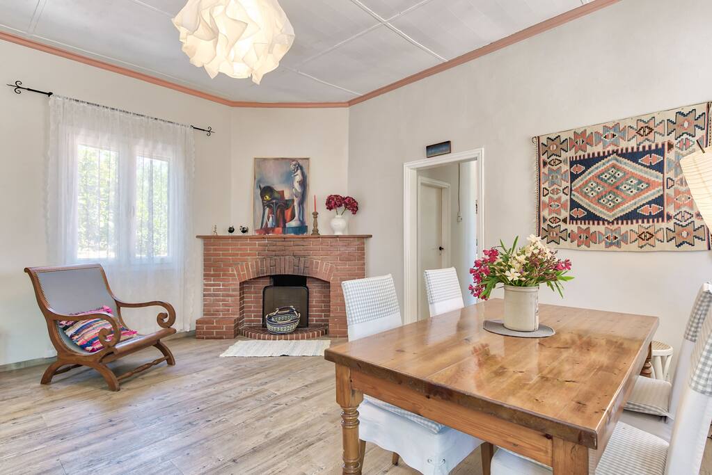 Living room with dining area