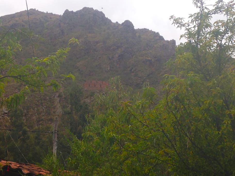 Close hike to Inka ruins, and perfect view from the garden.