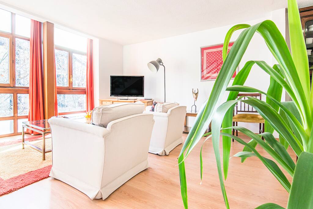 LIVING ROOM with a huge widow