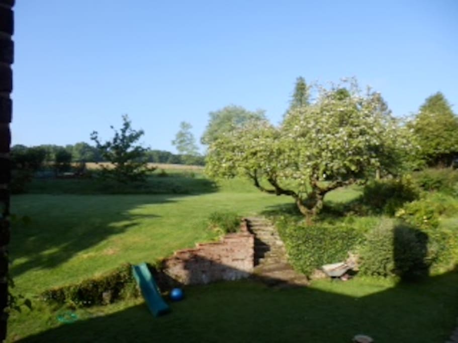 South facing garden view from bedrooms
