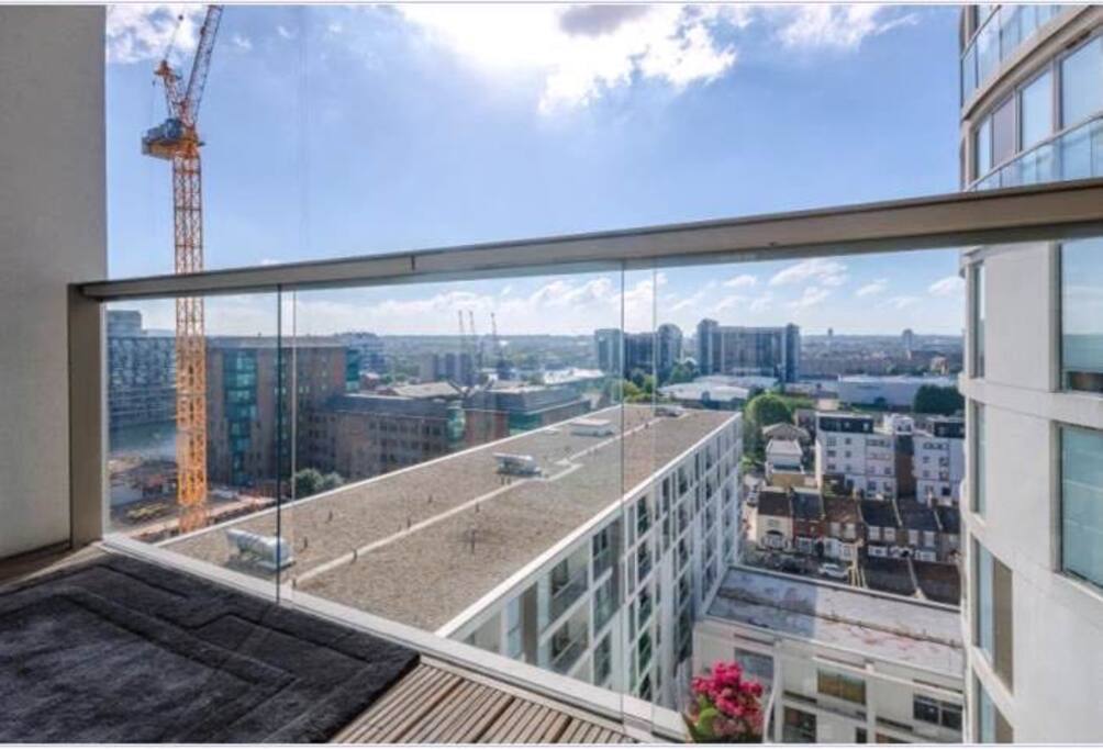 South-facing private balcony
