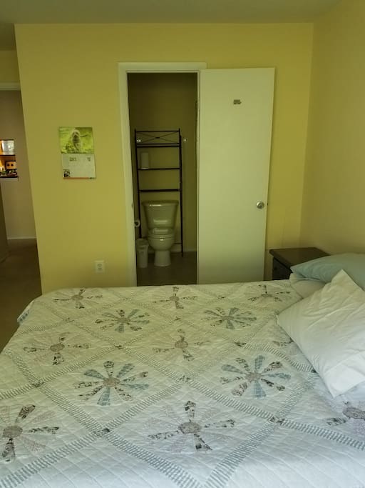 Attached full bathroom