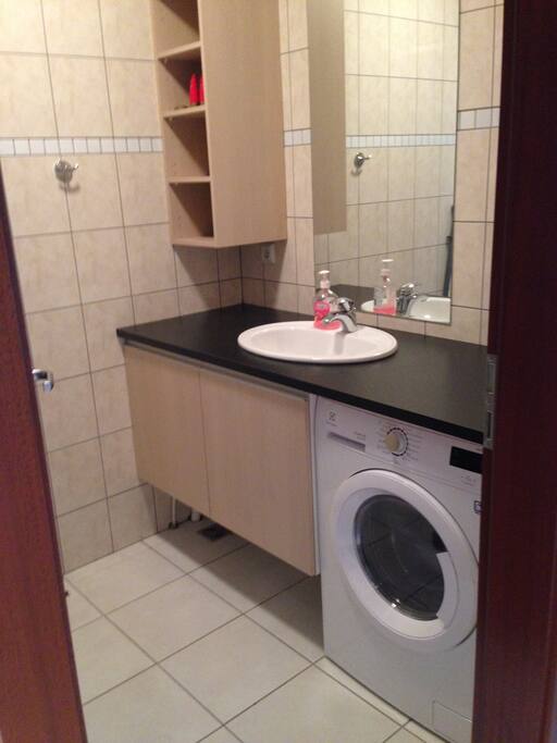 Bathroom and washing machine