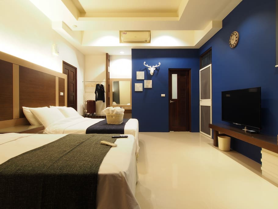 A房-雙床間附衛浴/Room A-Two beds with bathroom