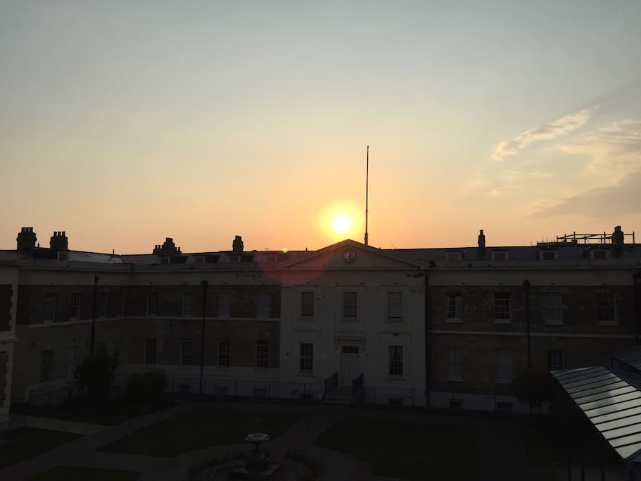 Sunrise from conservatory bed