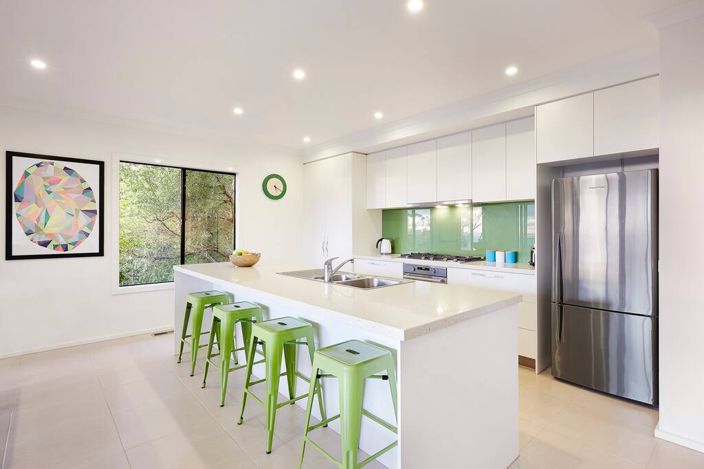 Spacious open plan kitchen