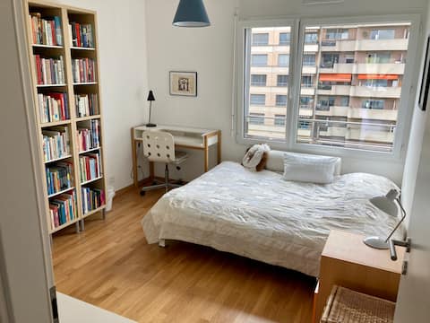 Room w 160cm bed in Carouge, Geneva