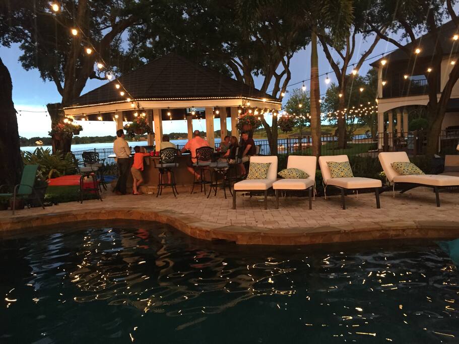 Backyard at Night