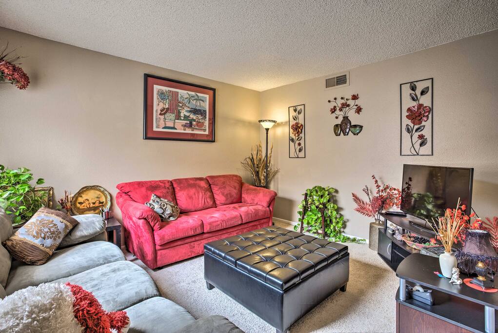 You'll find all of the amenities of home in the 1,200-square-foot interior.