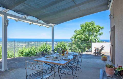 House village large terrace panoramic sea view