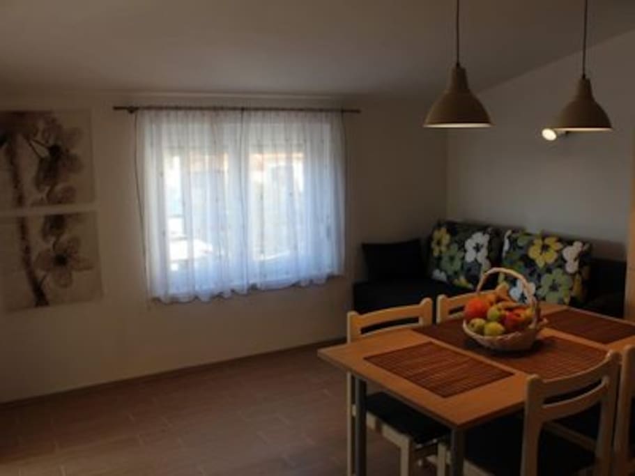 Dining room and living room
