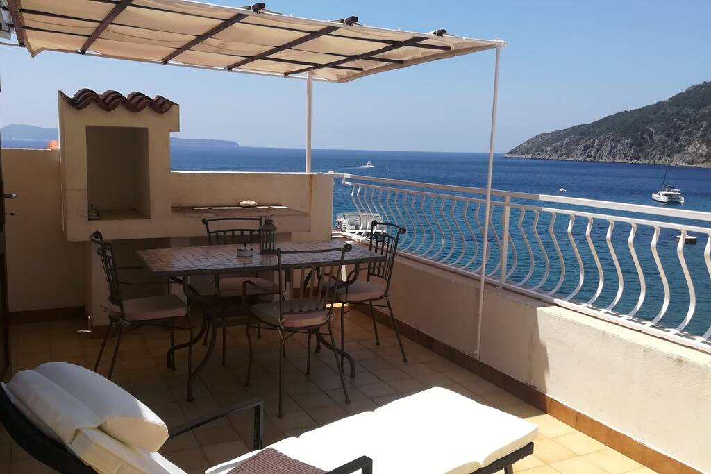 Terrace of the apartment.
