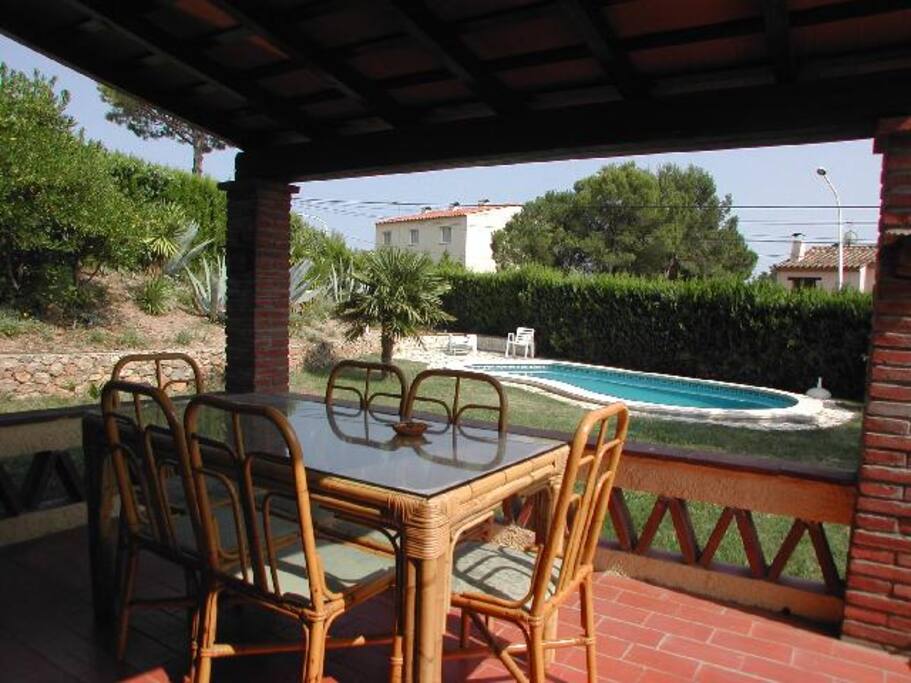 The covered terrace