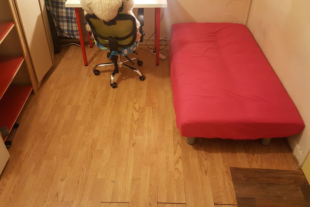 female shard twin-beds room only for female guest.there is divided space so it's more feel as private.