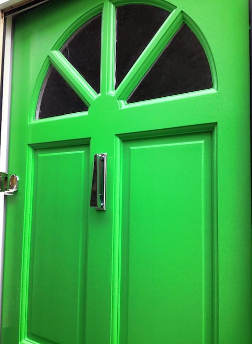 My green front door :)