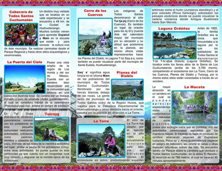 En el pueblo de Todos Santos tenemos sitios ecológicos para visitarlos mediante la compañía de un Guía Local