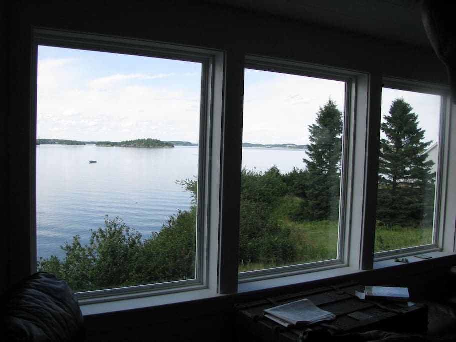 Living Room View to Johnson's Bay