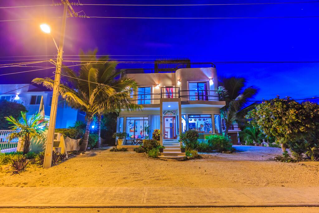 Front night view