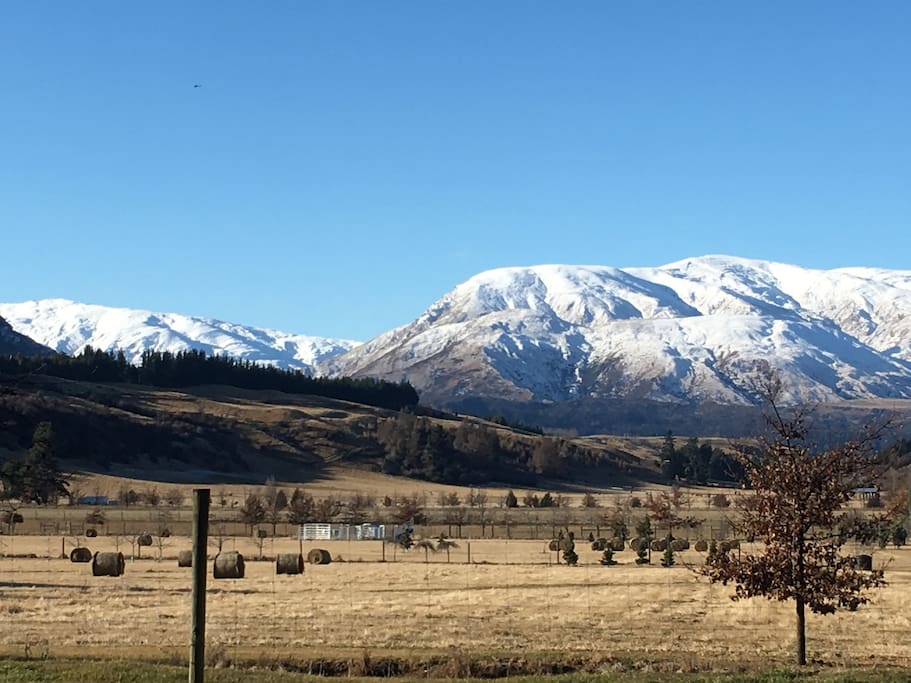Winter views of the Crown Range