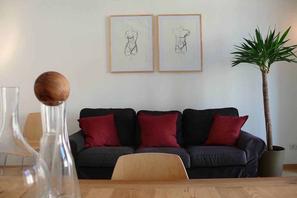 sofabed in livingroom,
