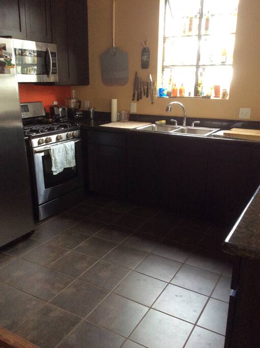 You will have access to the kitchen along with me and my two dogs