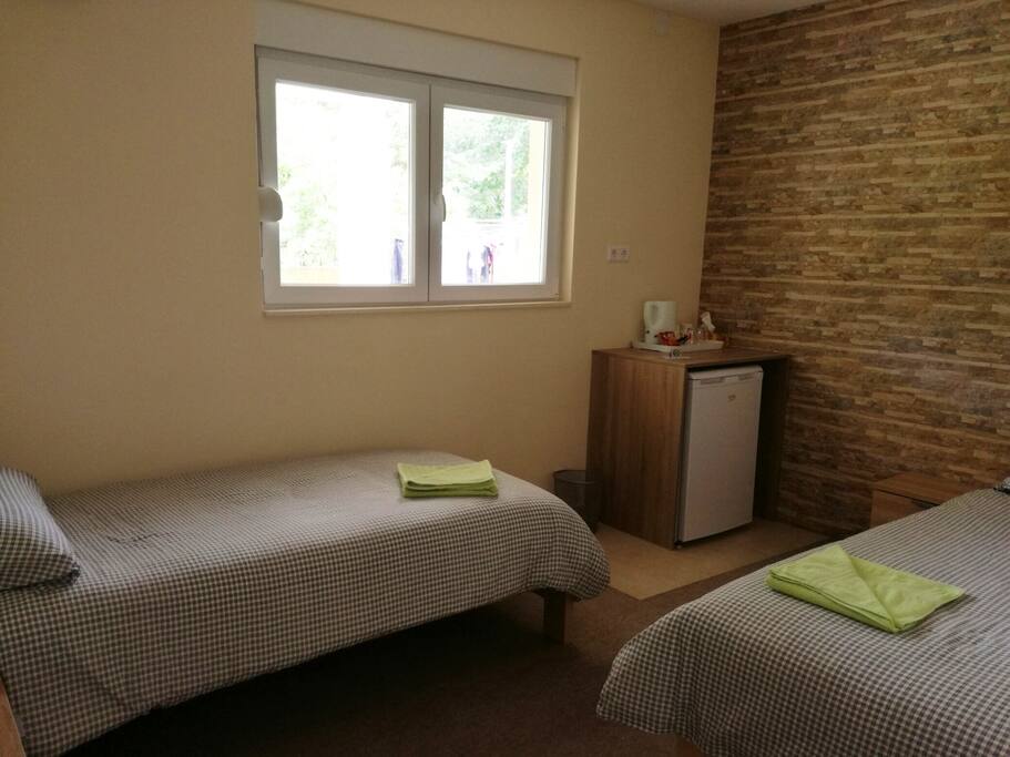 This room is for two people, and there is tea/coffe making facilities.