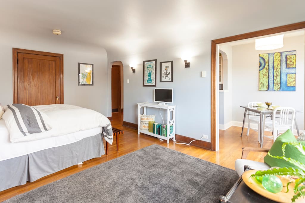 "A very spacious but cozy studio. "