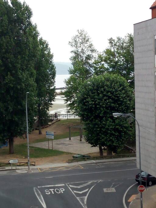Vista desde terraza y distancia de la playa.
