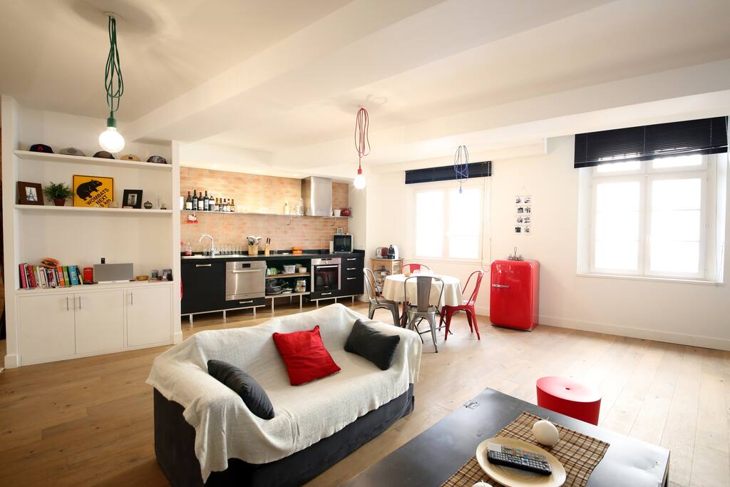 Loft design NYC, cuisine équipée