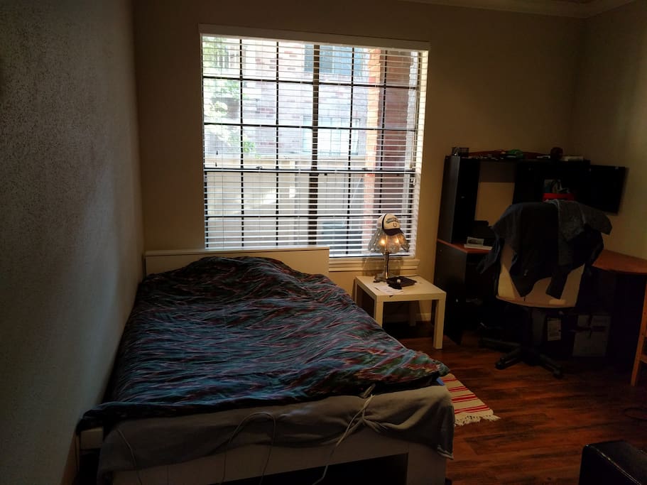 Comfy bed and plenty of light through window