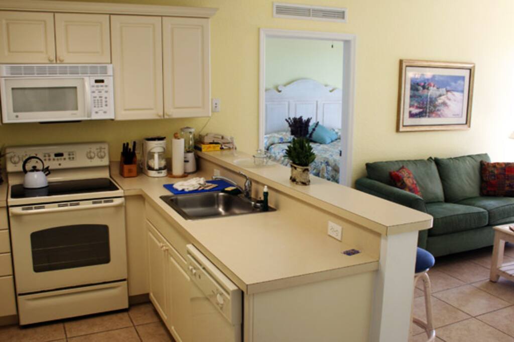 Full kitchens help save time and money!