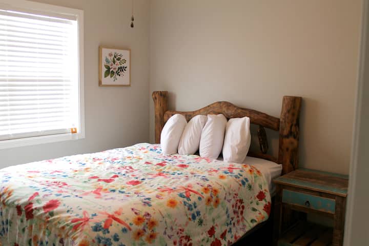 Guest bedroom with two spacious closets
