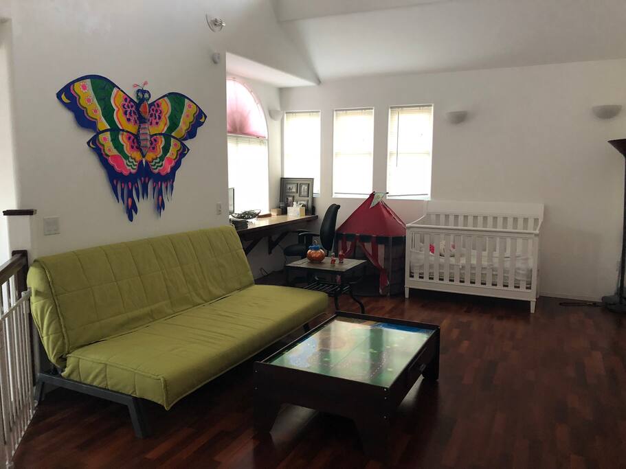 Your upstairs semi-private living space