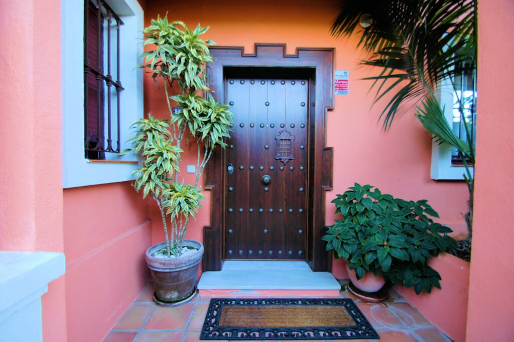 Puerta blindada y alarma. Seguridad con Rejas abatibles.
