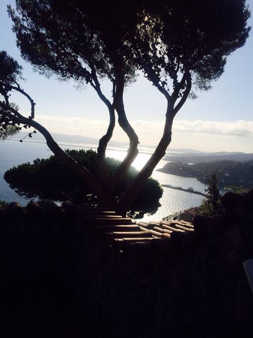 Veduta da una delle stanze da letto