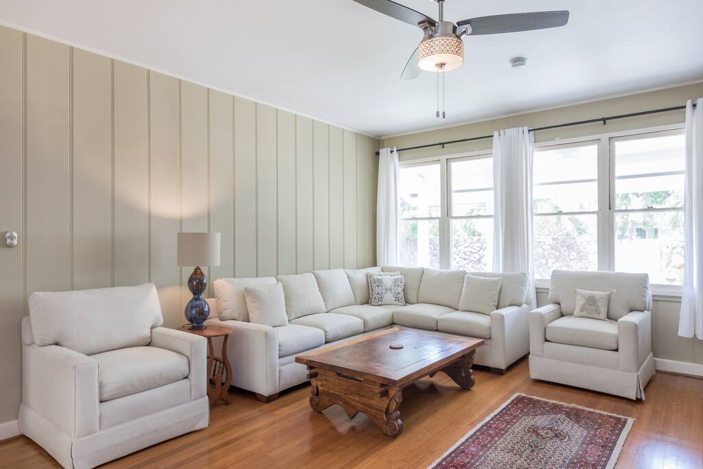 Sectional couch in Ohana Room