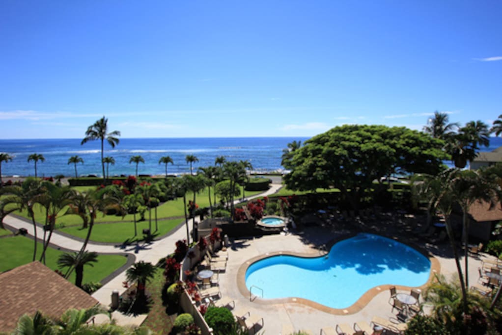 This is the pool and beach area.