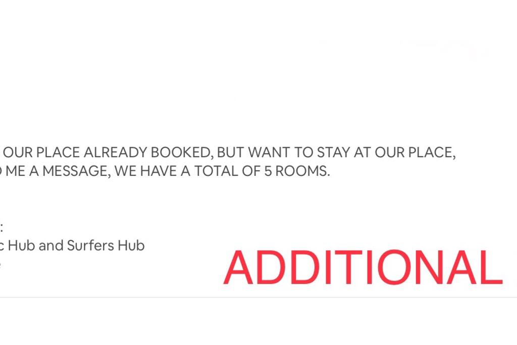 If you see our place booked, but want to stay with us, send me a message, we have a total of 5 Rooms. We can arrange you and your friends another room.