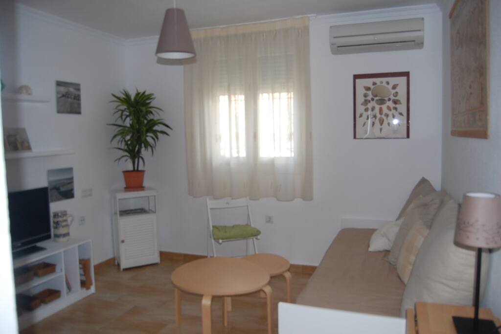 Salón / Dormitorio con doble cama individual