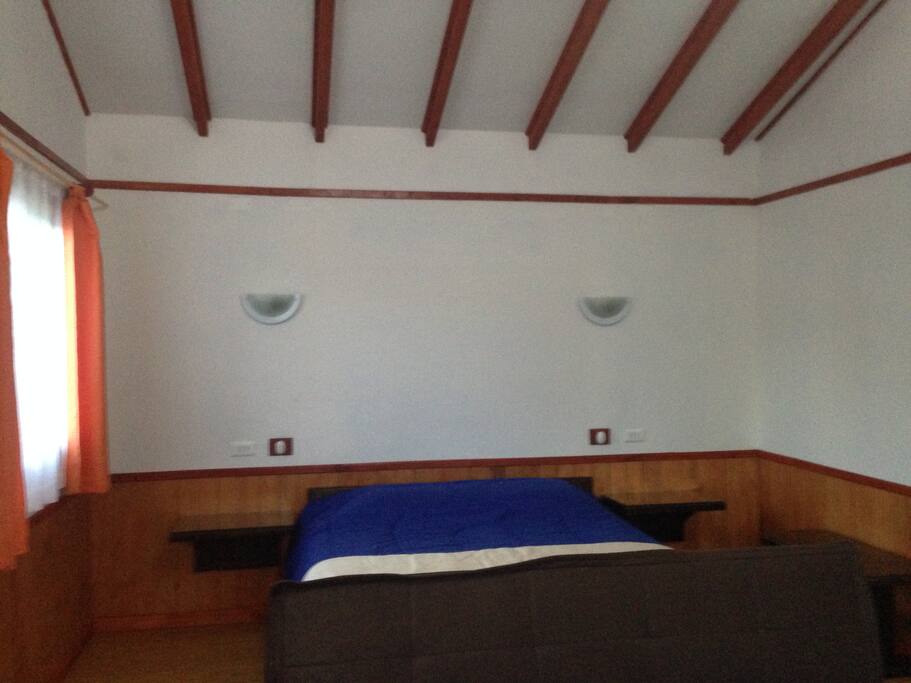Vista del interior de las cabañas