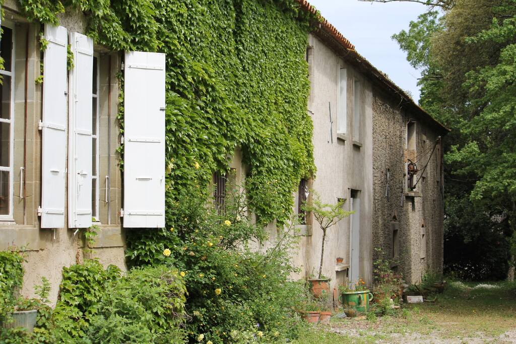 Guest house to the right of main house